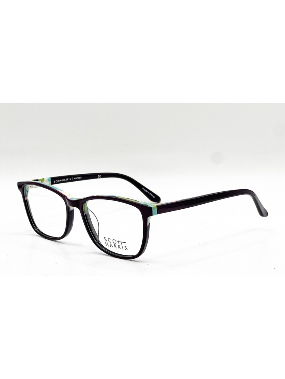 Scott Harris Sh-480 C3 Aubergine Authentic Eyeglasses 52-17-135